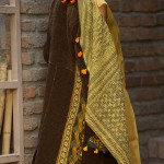 kantha long jacket made with antic sari