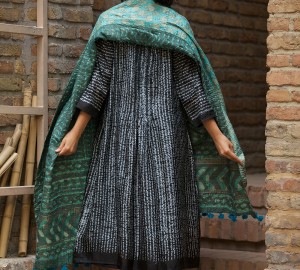 kantha old sari shawl