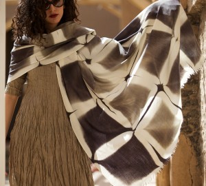 modern tie dye pashmineh shawl